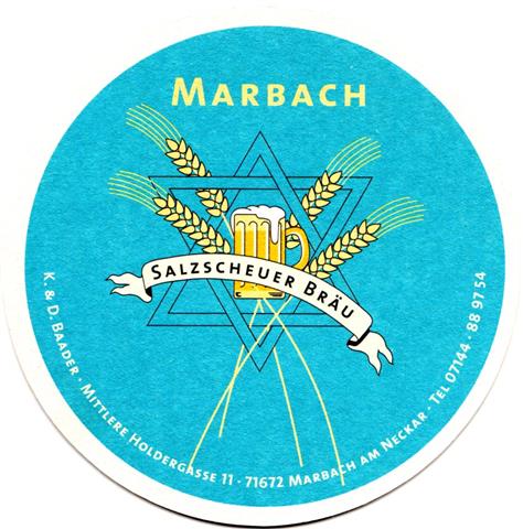 marbach lb-bw salzscheuer rund 1a (215-hg blau-rand wei)